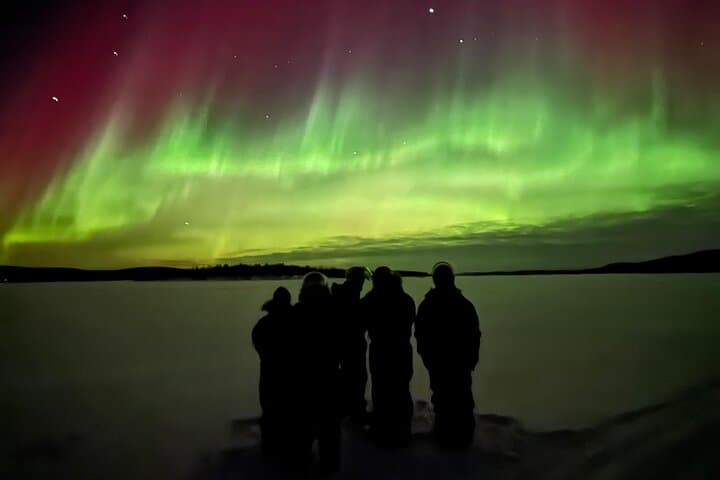 Northern lights tour to Lake Inari from Ivalo, Reindeers & Dinner