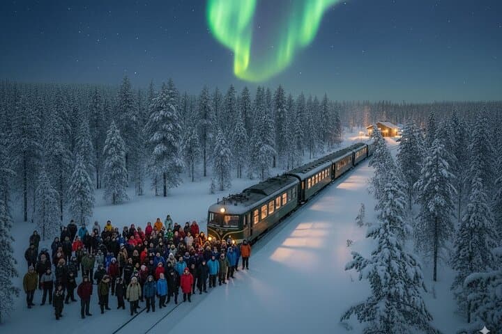 Rovaniemi Insider Aurora Train at Night