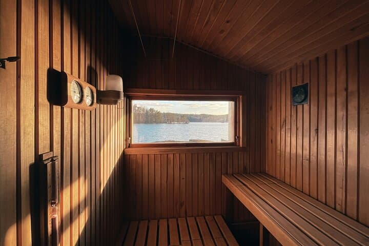 PRIVATE Finnish Forest Sauna + 3 course Finnish Dinner