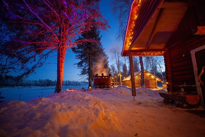 Private Snowmobile Safari with Riverside Sauna