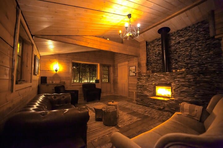 Private Aurora evening at Riverside Lodge