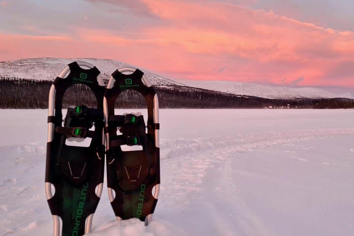Reindeer Farm Visit and Snowshoe Adventure in wilderness Village