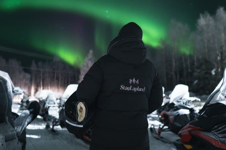 Northern Lights Tour Snowmobile Driving