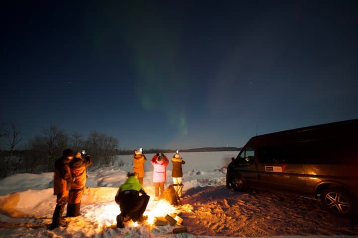 Aurora Hunting Tour by Car at Northern Lights in Ivalo and Inari