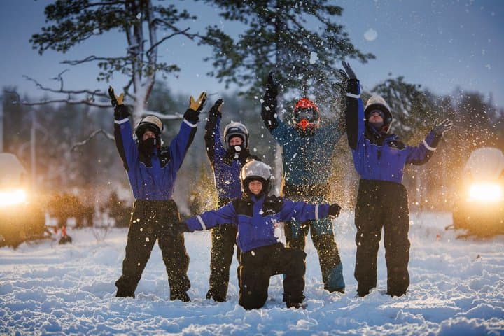 Snowmobile Safari into the Arctic Circle Forest