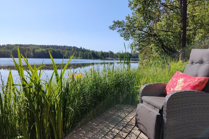 Authentic Lake Sauna, Swim and Dinner with Locals near Helsinki