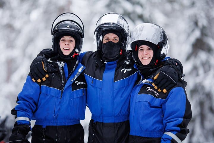 Snowmobile Safari into the Arctic Circle Forest