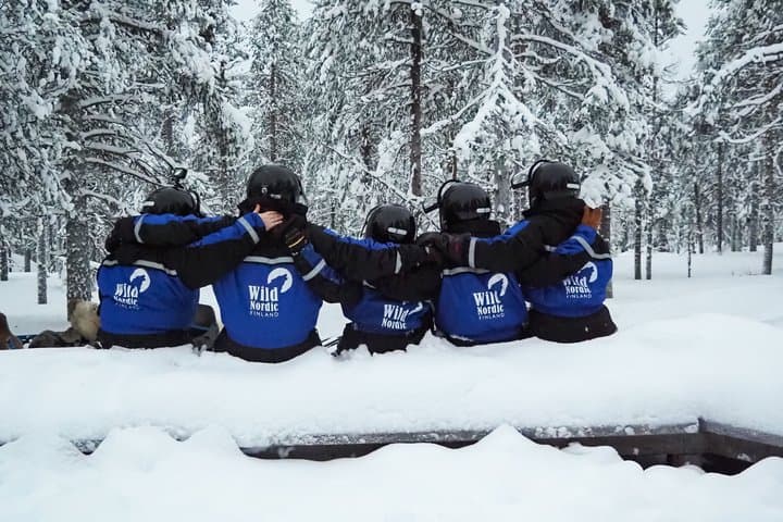 Family Snowmobile Safari from Santa Claus Village