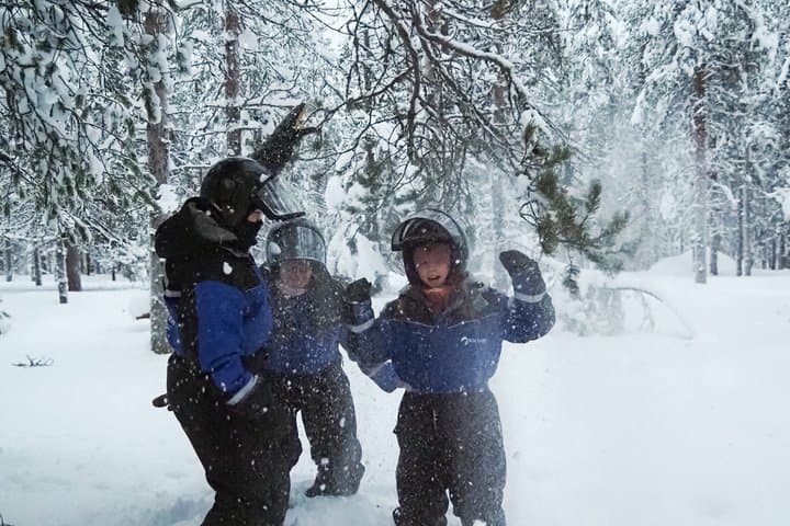 Family Snowmobile Safari from Santa Claus Village