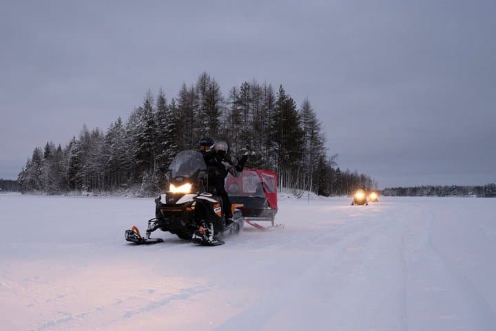 Small Group Pure Snowmobile Night Experience