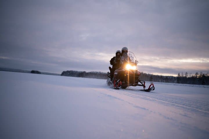 Small Group Pure Snowmobile Night Experience
