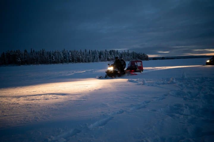 Small Group Pure Snowmobile Night Experience