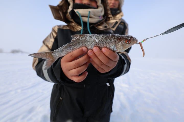 Lakeside Ice Fishing Experience