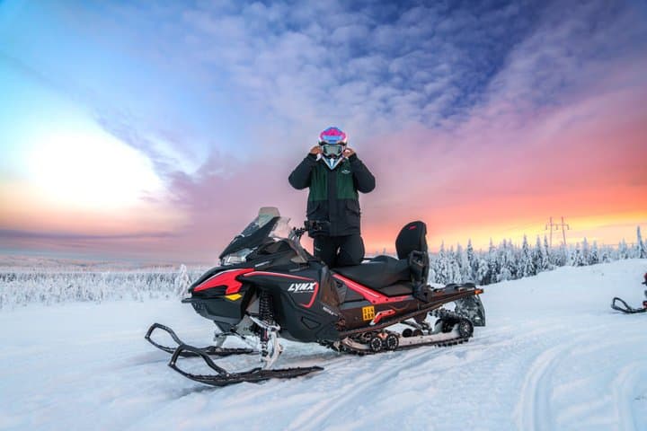Sunset Snowmobile Safari in Rovaniemi