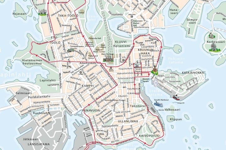 Helsinki Panorama Sightseeing Audio-Guided Bus Tour