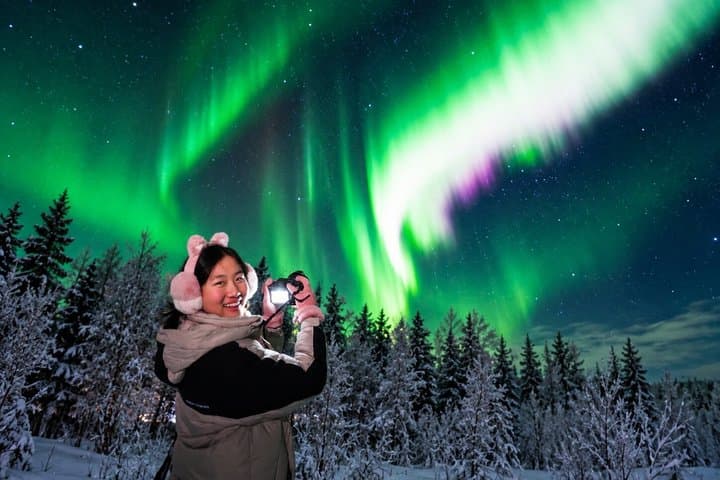 Rovaniemi: Northern Lights Tour, 100% Guarantee with Free Photos